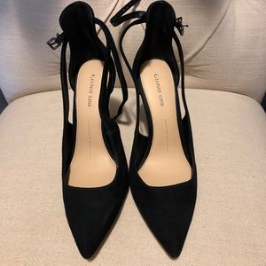 Gianni Bini Black Suede Heels